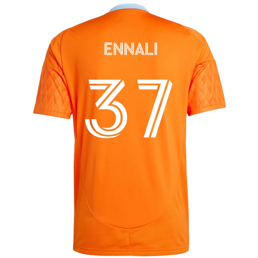 גברים כדורגל Lawrence Ennali #37 סגול כתום ג'רזי ביתית 2025/26