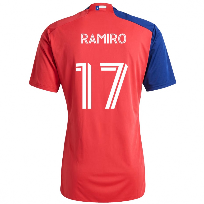 גברים כדורגל Ramiro #17 אדום כחול נייבי ג'רזי ביתית 2025/26