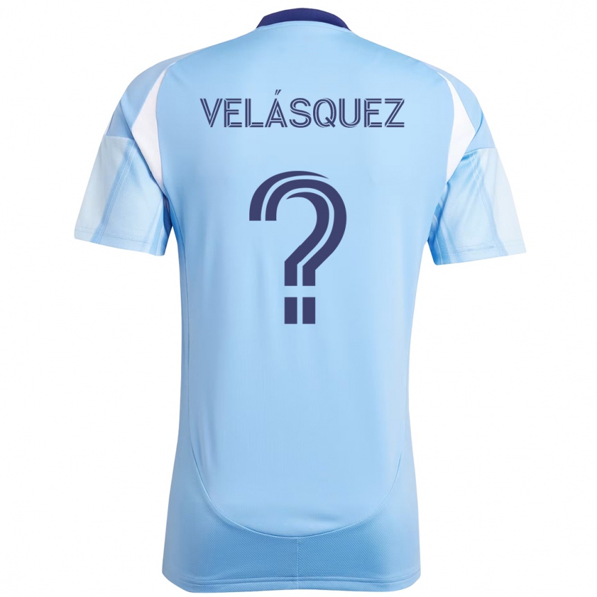 גברים כדורגל Aidan Velásquez #0 שחור כחול כתום ג'רזי ביתית 2025/26