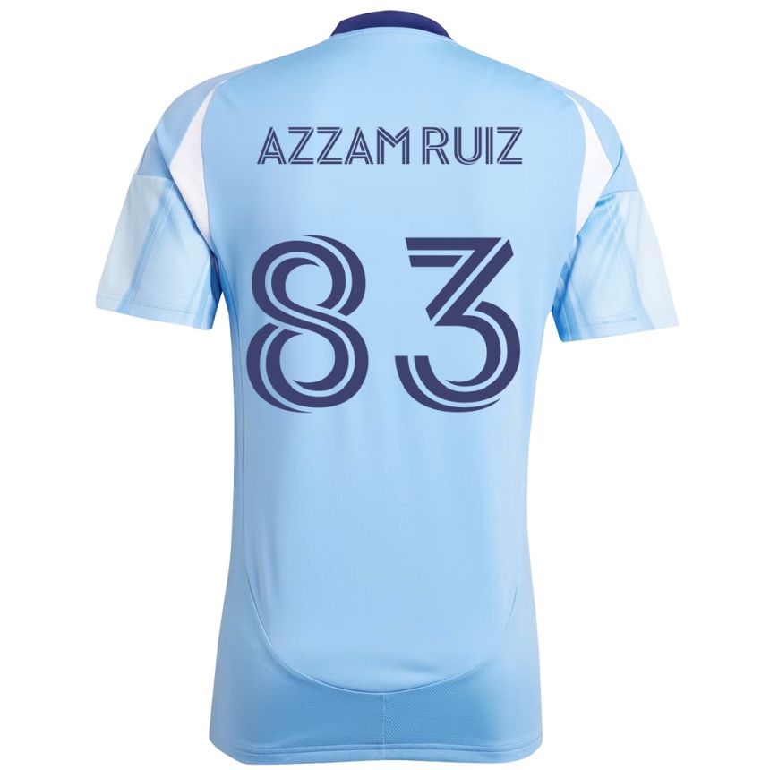 גברים כדורגל Camil Azzam Ruiz #83 שחור כחול כתום ג'רזי ביתית 2025/26