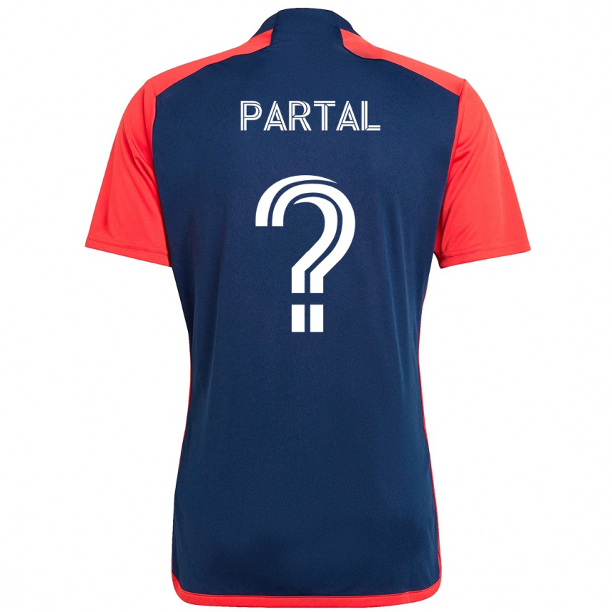גברים כדורגל Joshua Partal #0 לבן כחול ג'רזי ביתית 2025/26