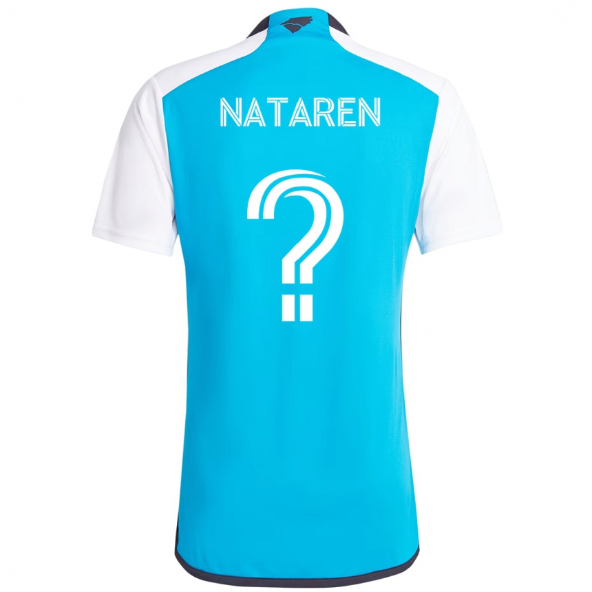 גברים כדורגל Corey Nataren #0 שחור לבן ג'רזי ביתית 2025/26