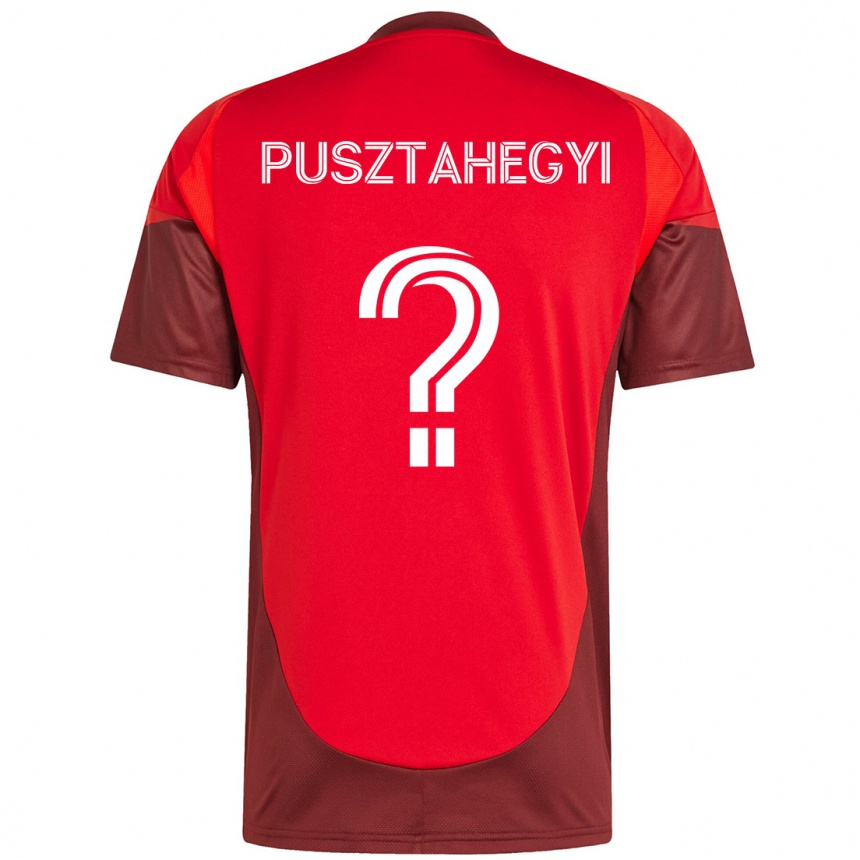 גברים כדורגל Tristan Pusztahegyi #0 לבן אדום ג'רזי ביתית 2025/26