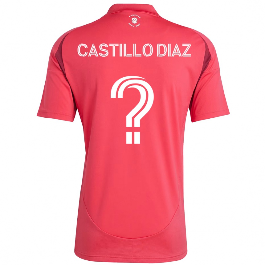 גברים כדורגל Jesus Castillo Diaz #0 לבן מג'נטה ג'רזי ביתית 2025/26