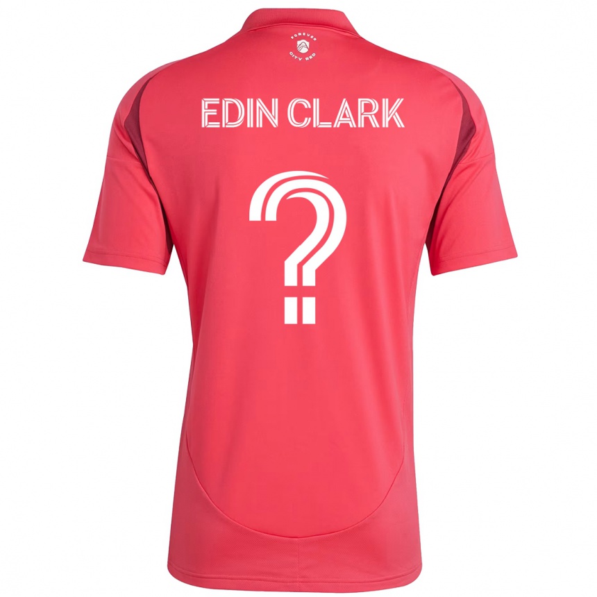גברים כדורגל Edin Clark #0 לבן מג'נטה ג'רזי ביתית 2025/26