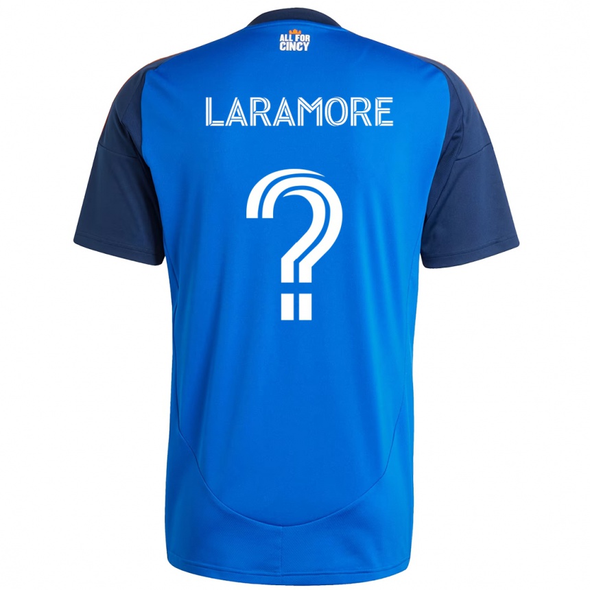 גברים כדורגל Luke Laramore #0 לבן כחול כתום ג'רזי ביתית 2025/26