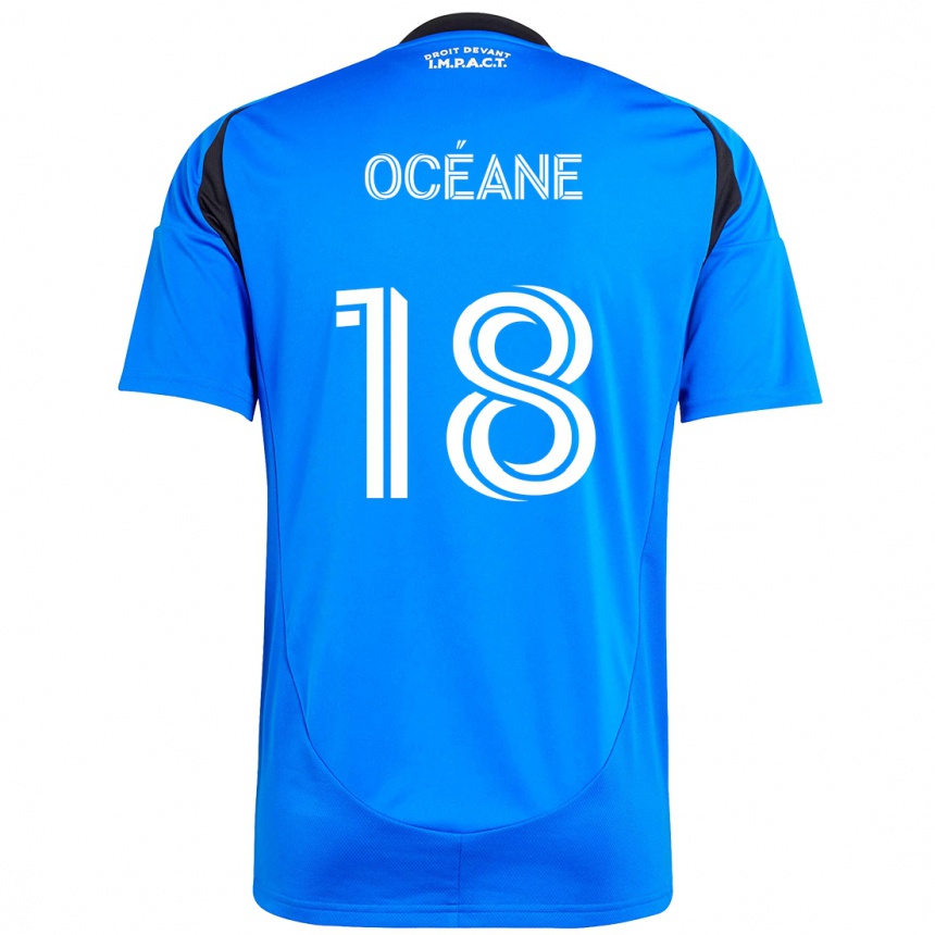 גברים כדורגל Blouin Océane #18 תכלת שמיים כחול כהה ג'רזי ביתית 2025/26