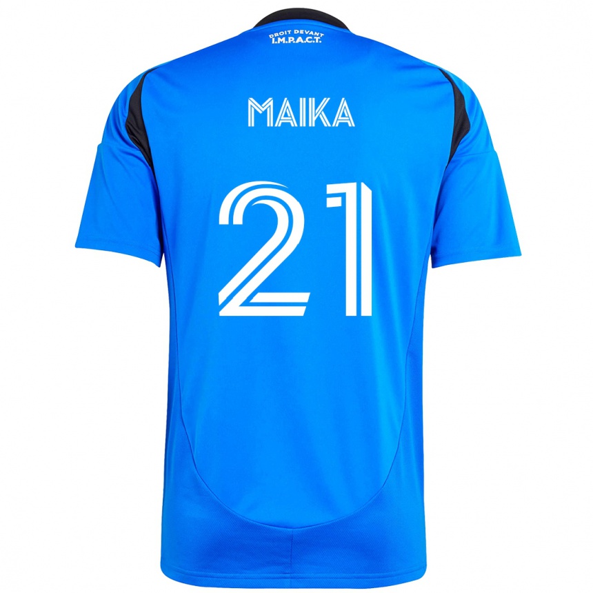 גברים כדורגל Pouliot Maika #21 תכלת שמיים כחול כהה ג'רזי ביתית 2025/26