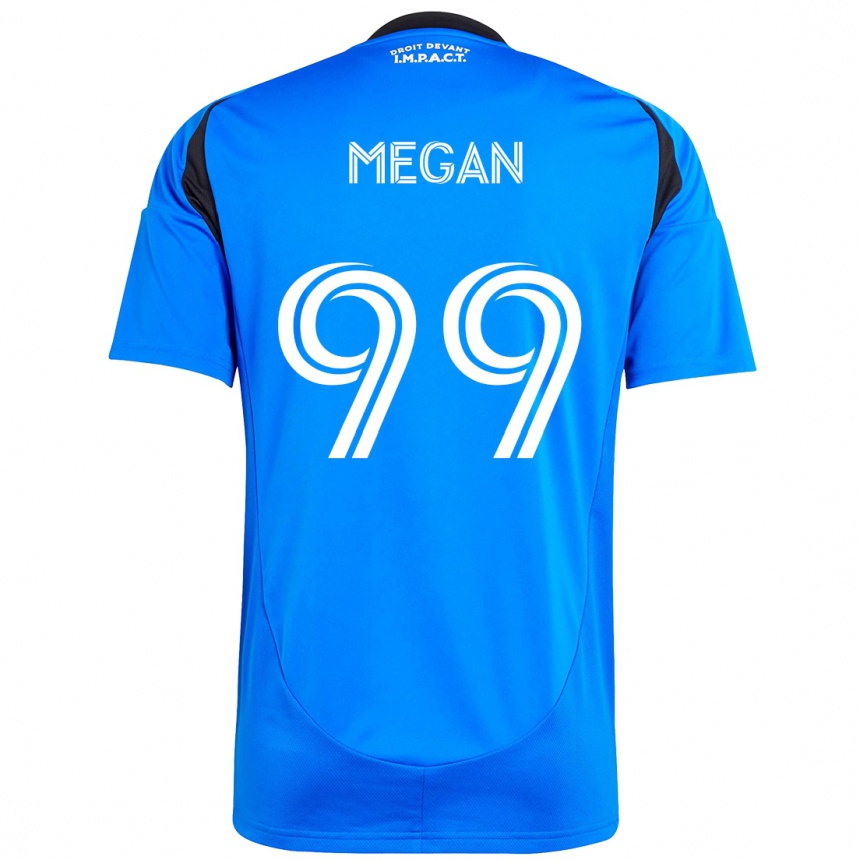 גברים כדורגל Lemieux Megan #99 תכלת שמיים כחול כהה ג'רזי ביתית 2025/26
