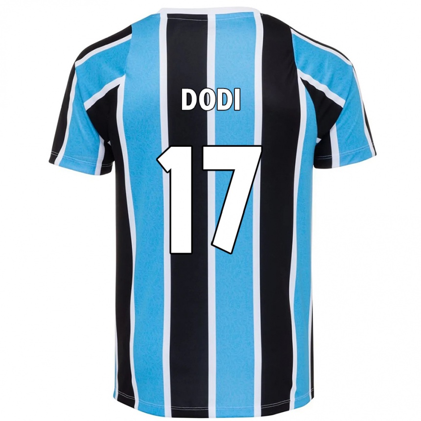 גברים כדורגל Dodi #17 לבן כחול ג'רזי ביתית 2025/26