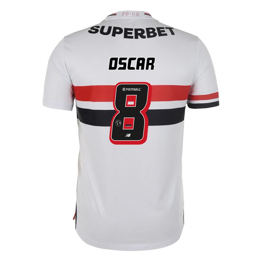 גברים כדורגל Oscar #8 שחור אדום ג'רזי ביתית 2025/26