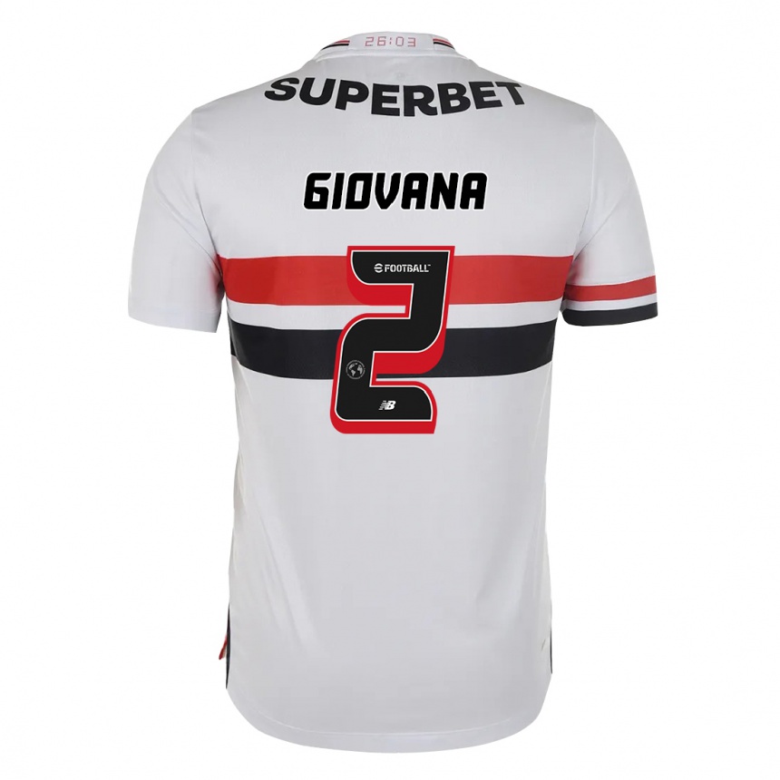 גברים כדורגל Giovana #2 שחור אדום ג'רזי ביתית 2025/26
