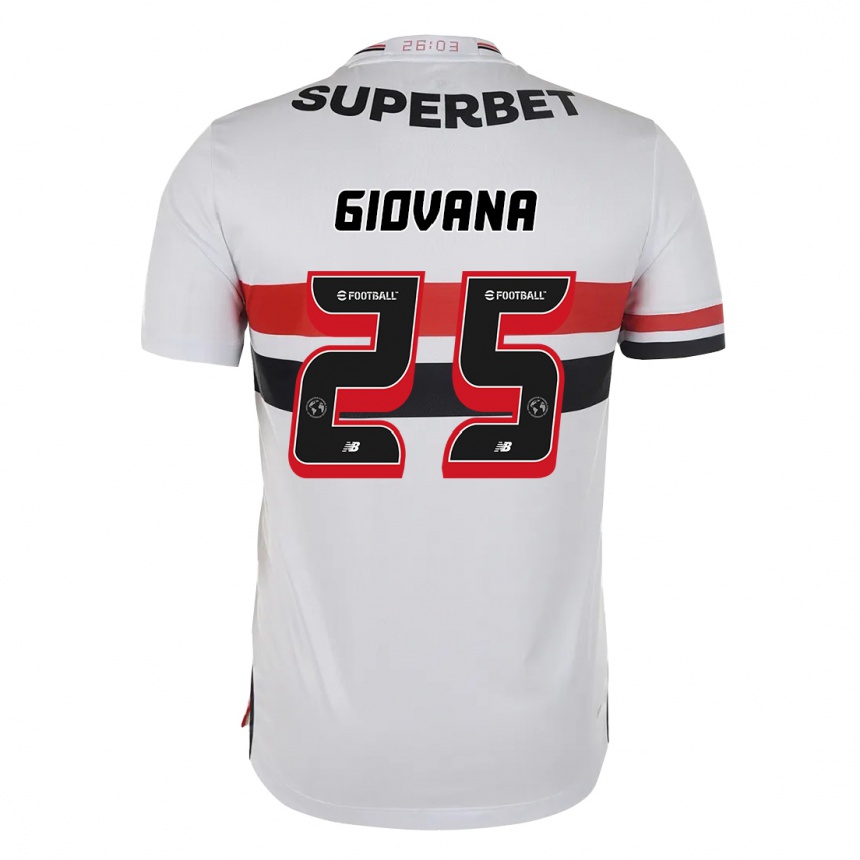 גברים כדורגל Giovana #25 שחור אדום ג'רזי ביתית 2025/26