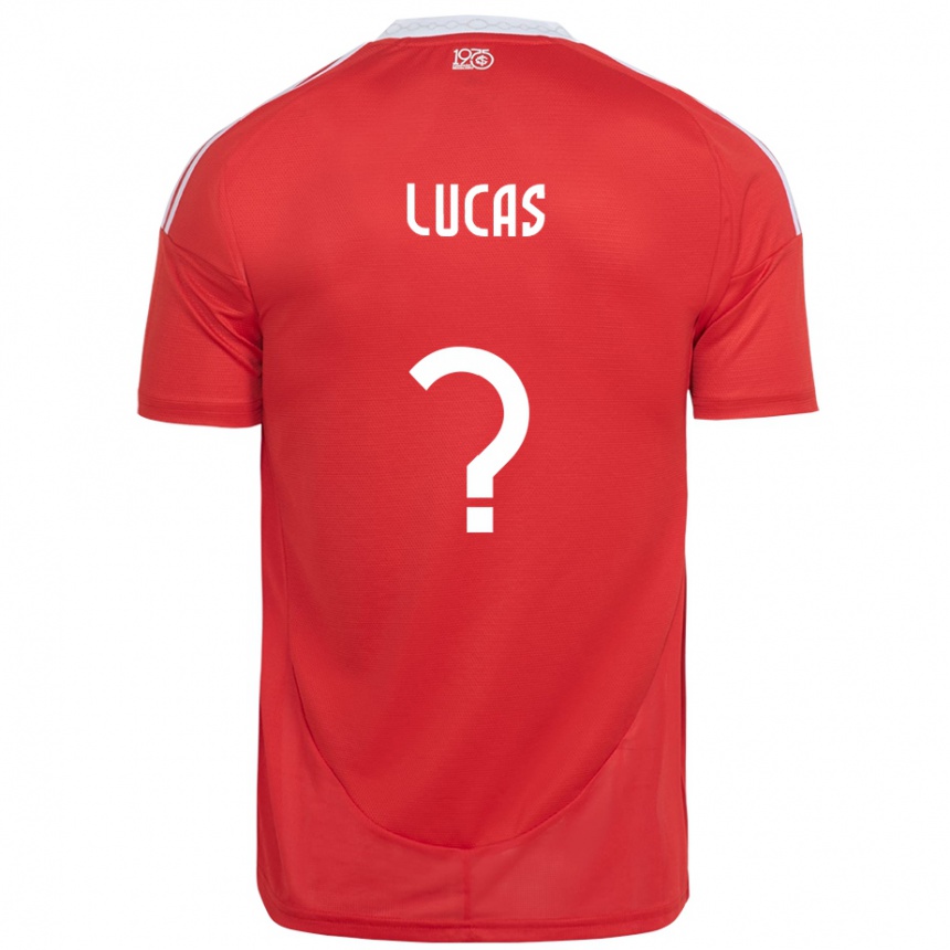 גברים כדורגל Crysthyan Lucas #0 לבן אדום ג'רזי ביתית 2025/26