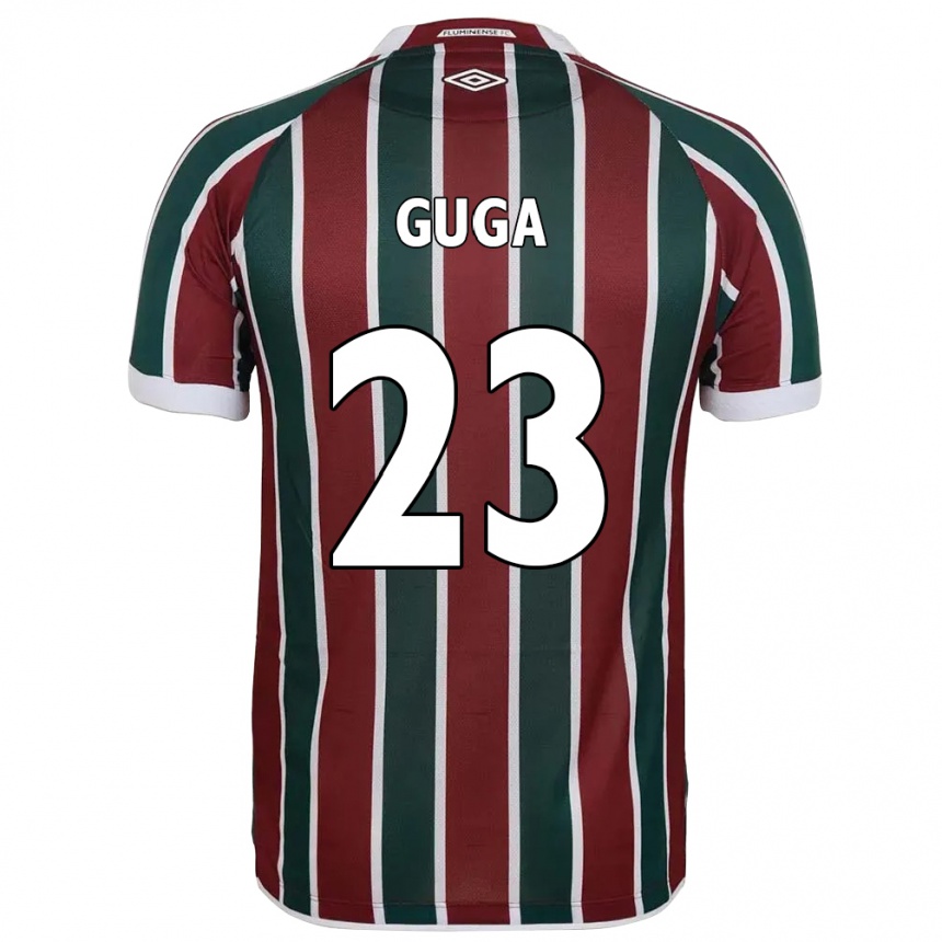 גברים כדורגל Guga #23 לבן ירוק חום-ערמוני ג'רזי ביתית 2025/26