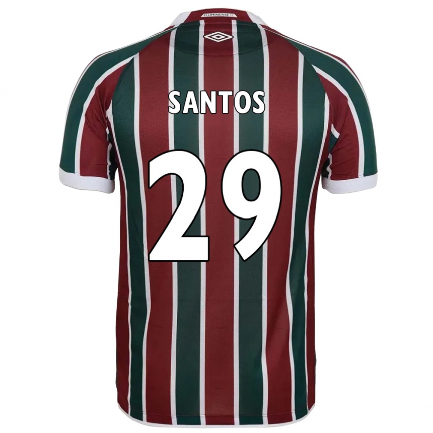גברים כדורגל Thiago Santos #29 לבן ירוק חום-ערמוני ג'רזי ביתית 2025/26