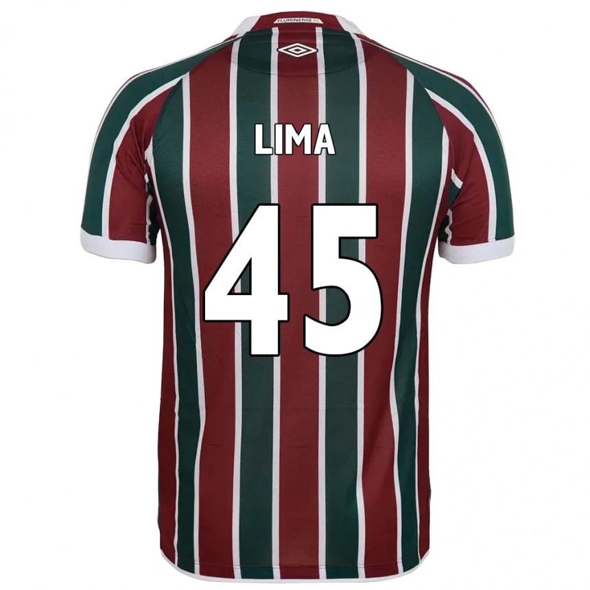 גברים כדורגל Lima #45 לבן ירוק חום-ערמוני ג'רזי ביתית 2025/26