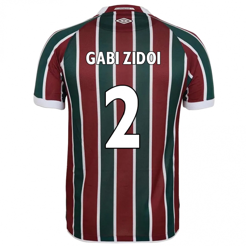 גברים כדורגל Gabi Zidoi #2 לבן ירוק חום-ערמוני ג'רזי ביתית 2025/26