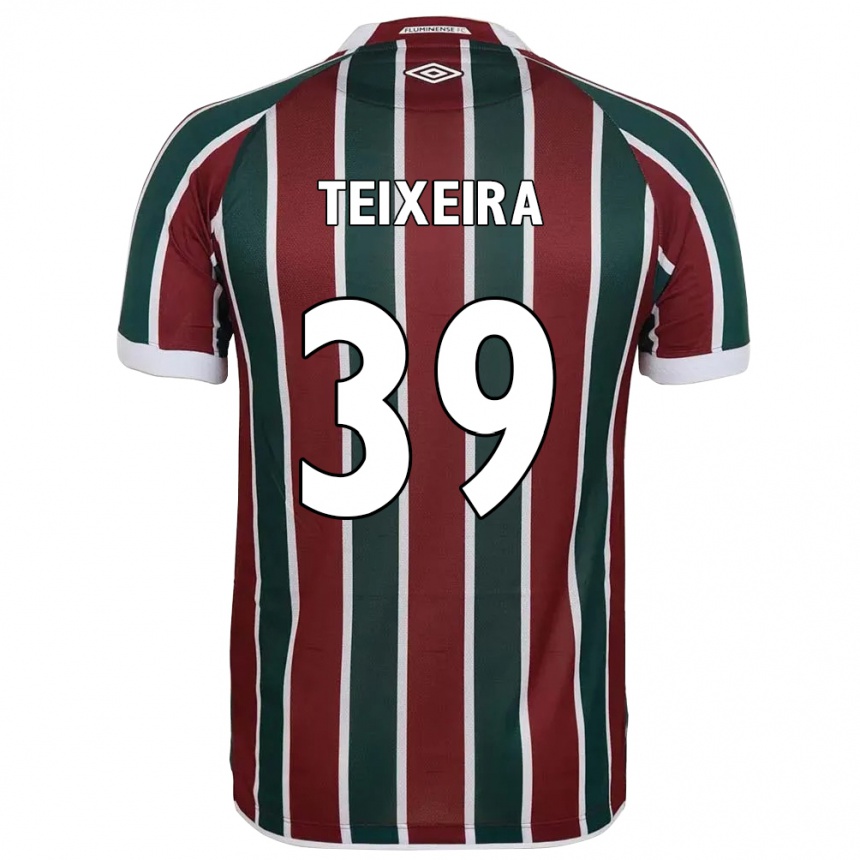גברים כדורגל Gabriel Teixeira #39 לבן ירוק חום-ערמוני ג'רזי ביתית 2025/26