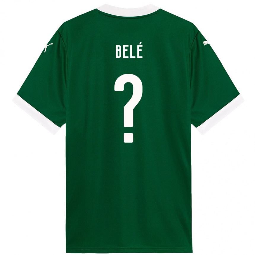 גברים כדורגל Erick Belé #0 לבן ירוק ג'רזי ביתית 2025/26