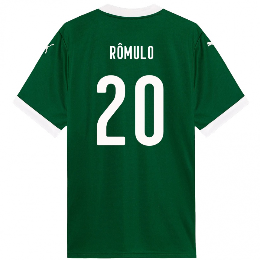 גברים כדורגל Rômulo #20 לבן ירוק ג'רזי ביתית 2025/26