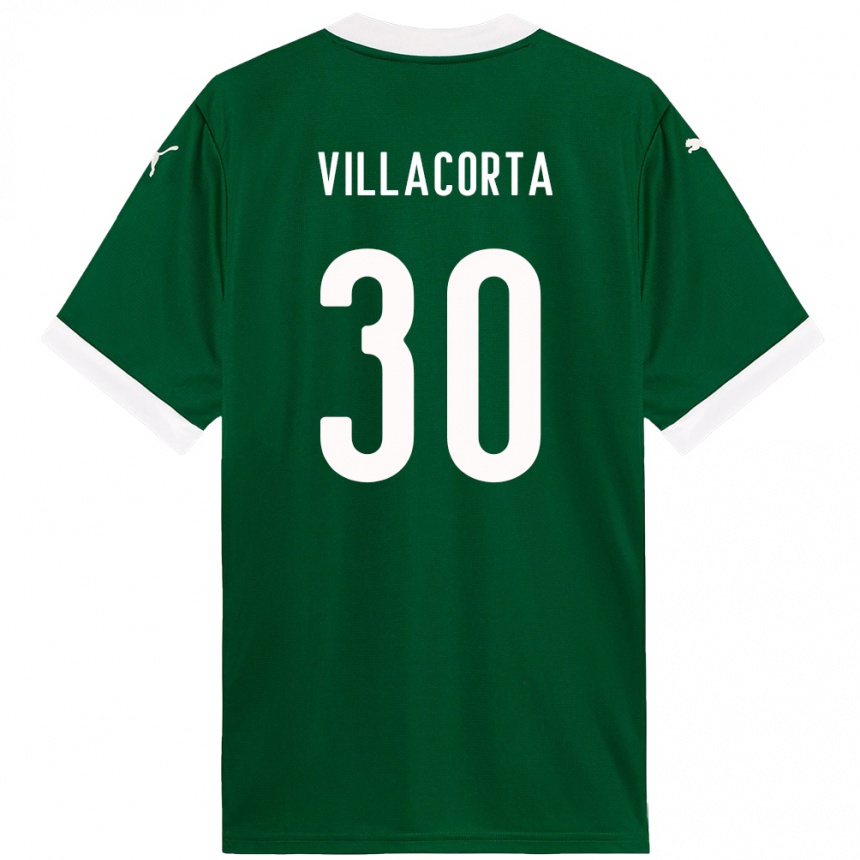 גברים כדורגל Rodrigo Villacorta #30 לבן ירוק ג'רזי ביתית 2025/26