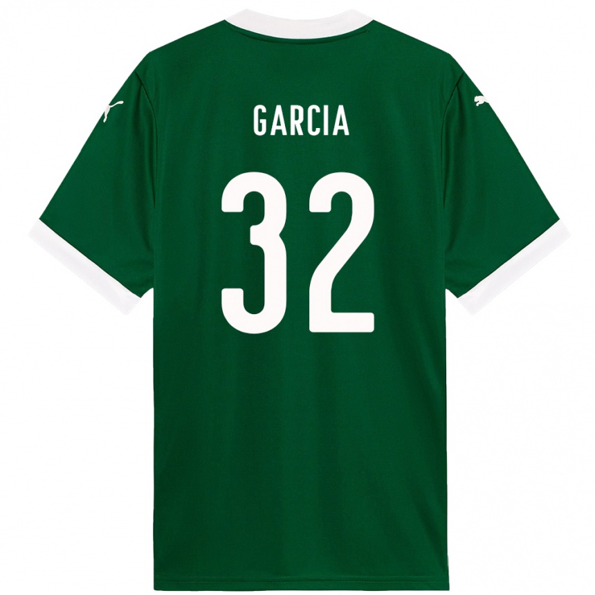גברים כדורגל Garcia #32 לבן ירוק ג'רזי ביתית 2025/26