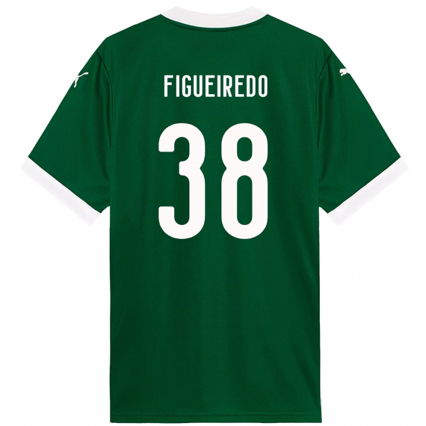 גברים כדורגל Figueiredo #38 לבן ירוק ג'רזי ביתית 2025/26