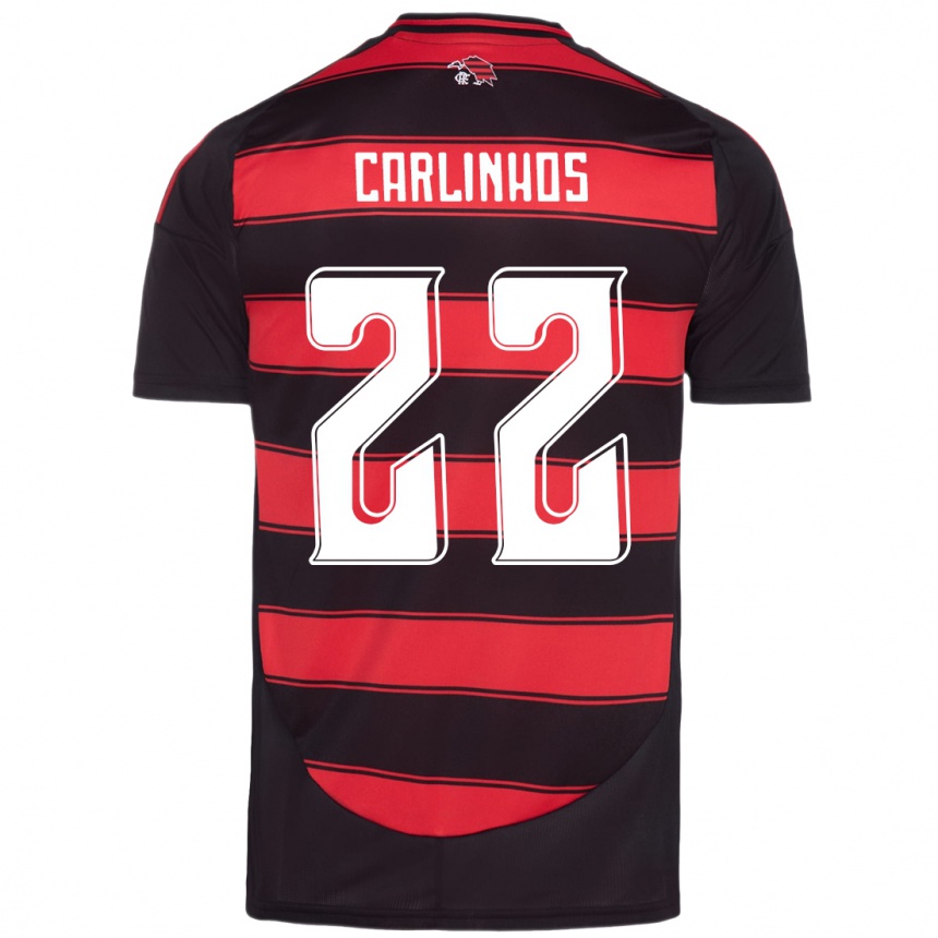 גברים כדורגל Carlinhos #22 לבן אדום ג'רזי ביתית 2025/26