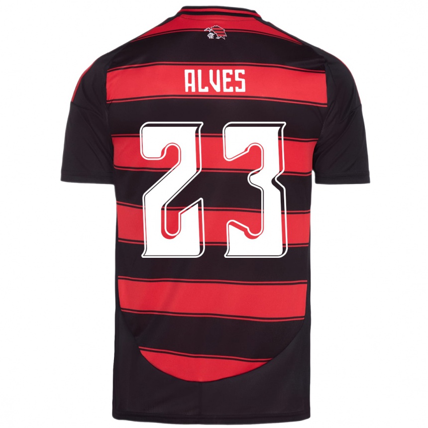 גברים כדורגל Karol Alves #23 לבן אדום ג'רזי ביתית 2025/26