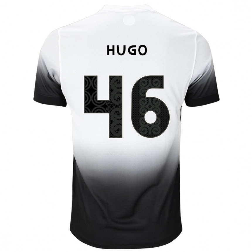 גברים כדורגל Hugo #46 שחור לבן ג'רזי ביתית 2025/26