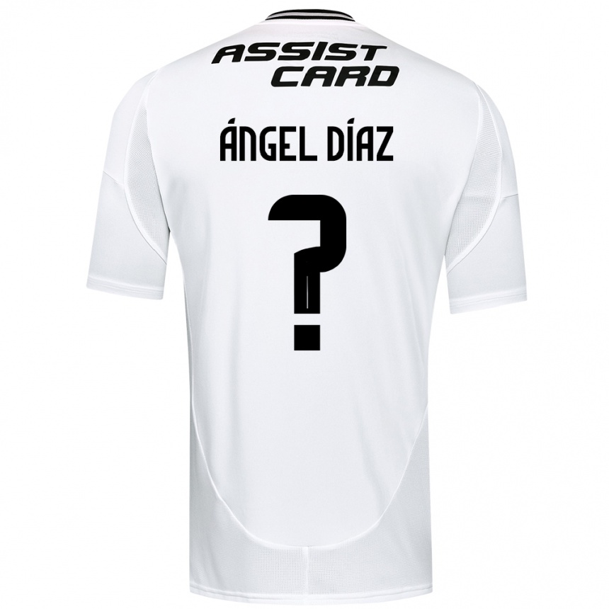 גברים כדורגל Ángel Díaz #0 שחור לבן ג'רזי ביתית 2025/26