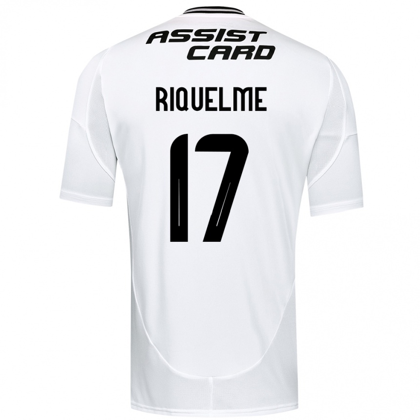 גברים כדורגל Cristián Riquelme #17 שחור לבן ג'רזי ביתית 2025/26