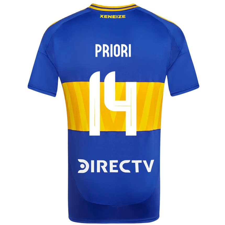 גברים כדורגל Brisa Priori #14 כחול מלכותי צהוב ג'רזי ביתית 2025/26