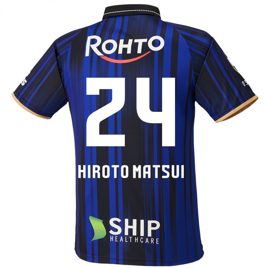 גברים כדורגל Elijah Hiroto Matsui #24 כחול לבן שחור ג'רזי ביתית 2025/26
