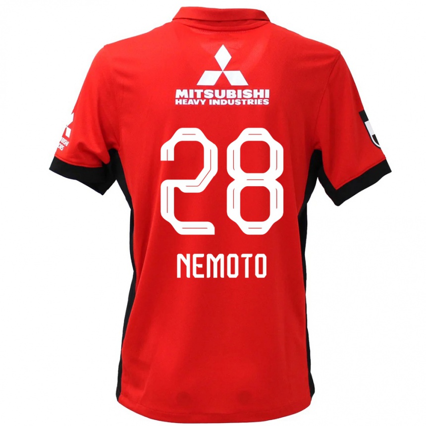 גברים כדורגל Kenta Nemoto #28 לבן שחור ג'רזי ביתית 2025/26