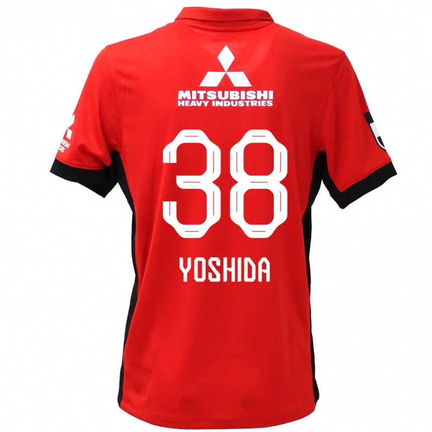 גברים כדורגל Masanobu Yoshida #38 לבן שחור ג'רזי ביתית 2025/26
