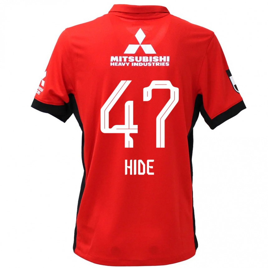 גברים כדורגל Hidetoshi Takeda #47 לבן שחור ג'רזי ביתית 2025/26