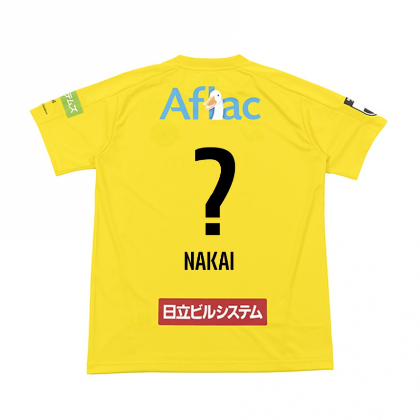 גברים כדורגל Yamato Nakai #0 שחור צהוב ג'רזי ביתית 2025/26