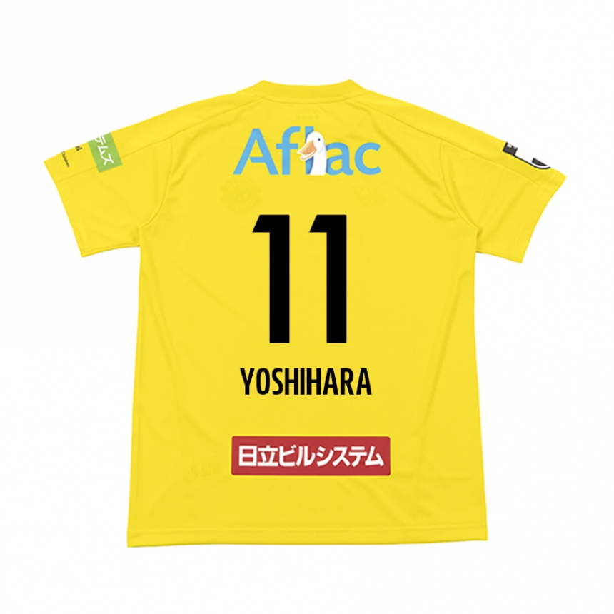גברים כדורגל Futo Yoshihara #11 שחור צהוב ג'רזי ביתית 2025/26