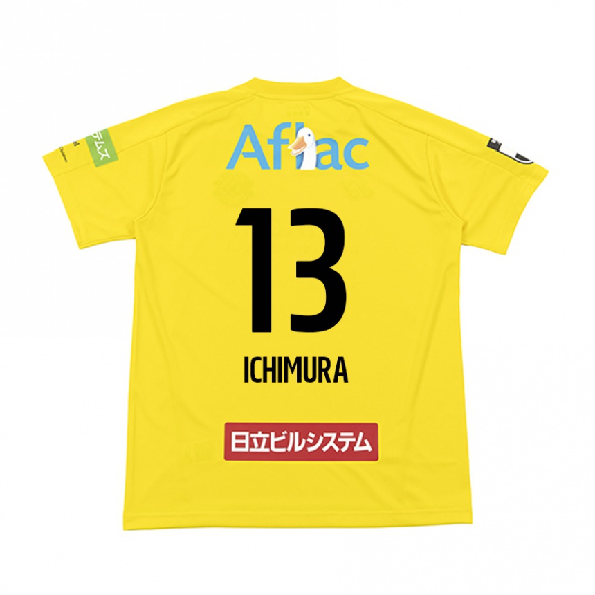 גברים כדורגל Ken Ichimura #13 שחור צהוב ג'רזי ביתית 2025/26