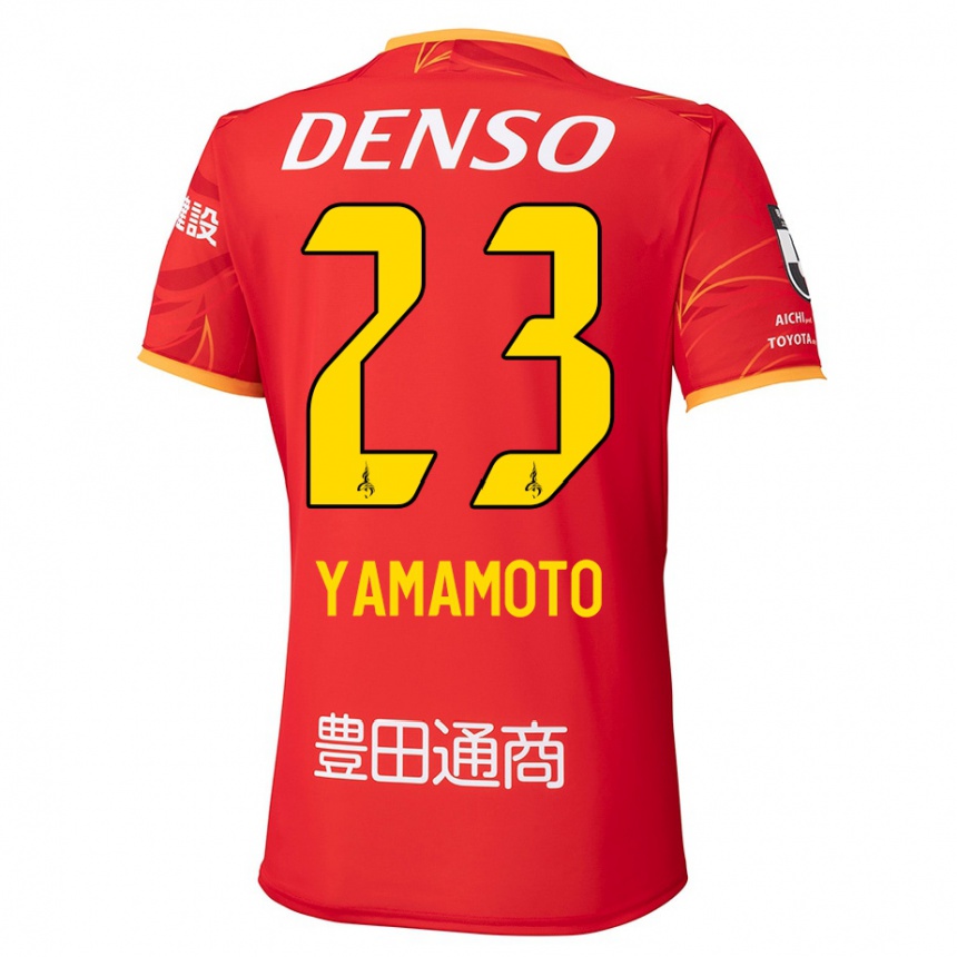 גברים כדורגל Haruki Yamamoto #23 אדום צהוב ג'רזי ביתית 2025/26