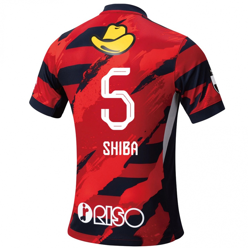 גברים כדורגל Rikuto Shiba #5 לבן שחור ג'רזי ביתית 2025/26