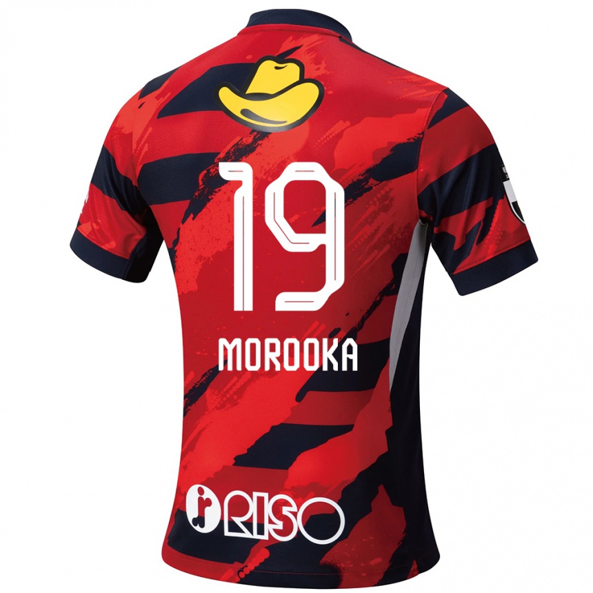 גברים כדורגל Shu Morooka #19 לבן שחור ג'רזי ביתית 2025/26
