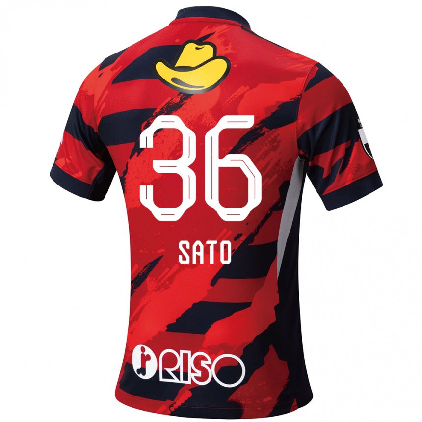 גברים כדורגל Mihiro Sato #36 לבן שחור ג'רזי ביתית 2025/26