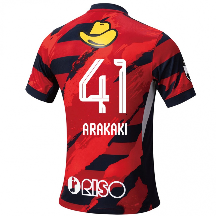 גברים כדורגל Yota Arakaki #41 לבן שחור ג'רזי ביתית 2025/26