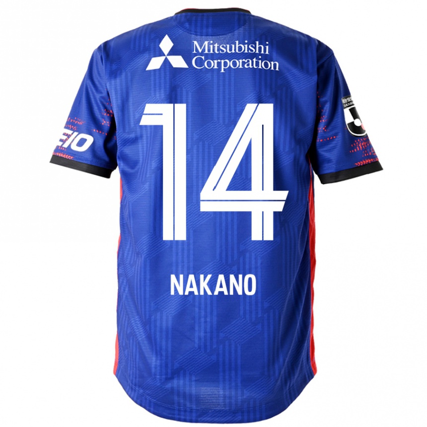 גברים כדורגל Yui Nakano #14 לבן שחור ג'רזי ביתית 2025/26