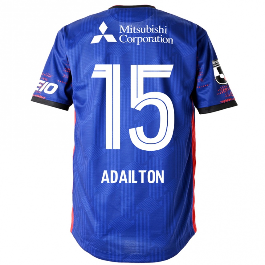 גברים כדורגל Adailton #15 לבן שחור ג'רזי ביתית 2025/26