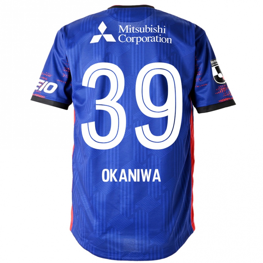 גברים כדורגל Shuto Okaniwa #39 לבן שחור ג'רזי ביתית 2025/26