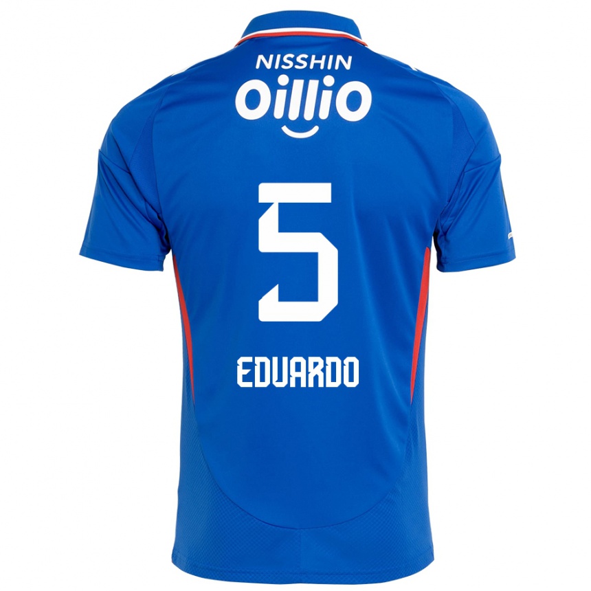 גברים כדורגל Eduardo #5 כחול מלכותי לבן ג'רזי ביתית 2025/26